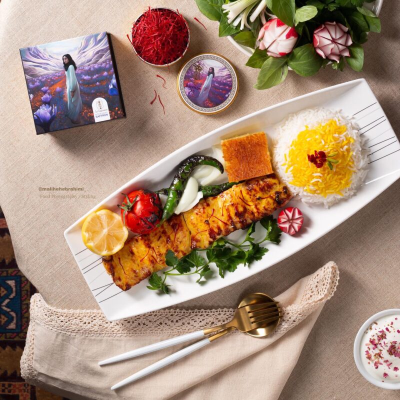 جوجه کباب زعفرانی | عکس : ملیحه ابراهیمی